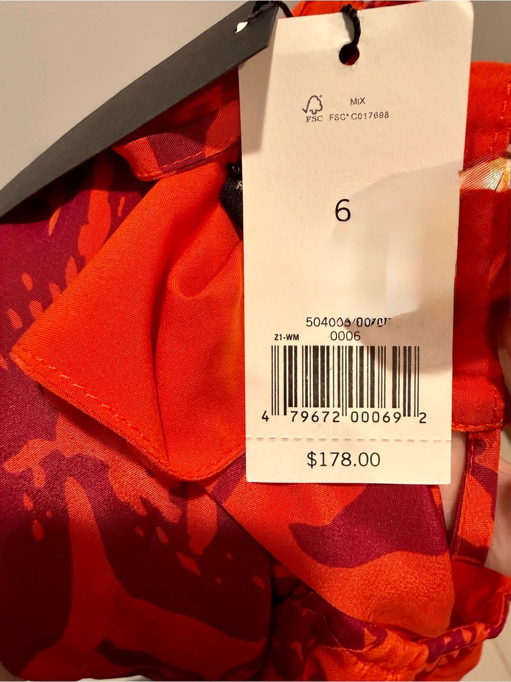 NWT Banana Republic Coral Orange Floral Halter Hi-Low Midi Dress $178 Retail! - Picture 3 of 8